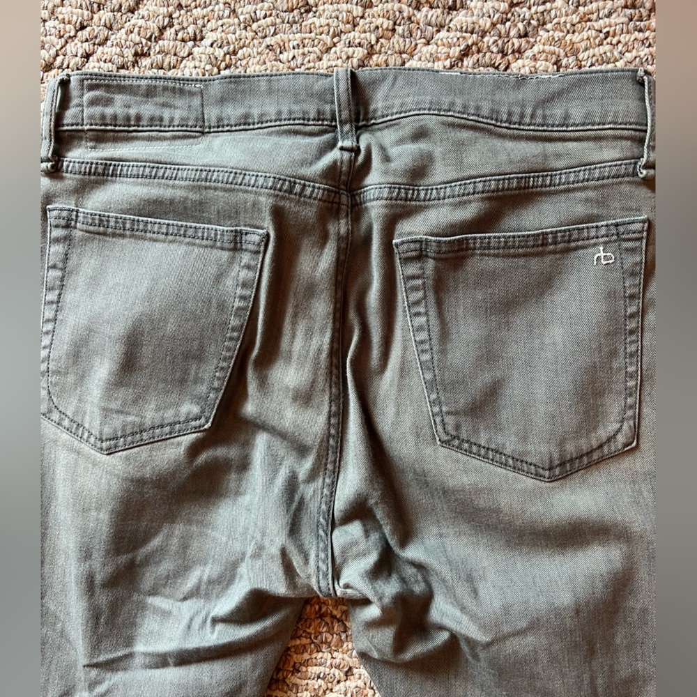 rag & bone Men’s Fit 1 Skinny Jeans Grey - Picture 9 of 10